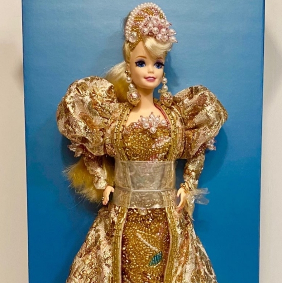 🌹🍃New In Box🌟1994 GOLD JUBILEE🌟 35th Anniversary Limited Edition Barbie Doll🍃🌹 - Picture 4 of 9